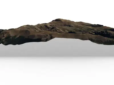 Pikes Peak map 3D model