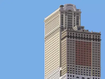 Whitehall Building and Annex 3D print model