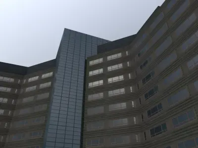 Amsterdam Millenium Tower Low-poly 3D model