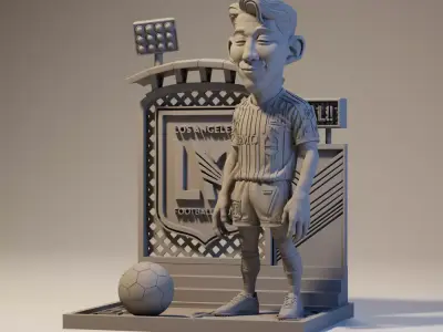 Son Heung min - LAFC Diorama   3D print model