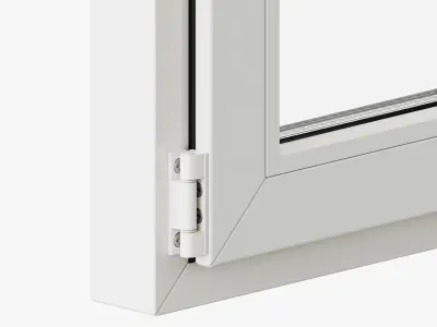 Classic style windows and glass entrance doors 3D model