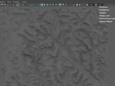 mountain landscape 3D model