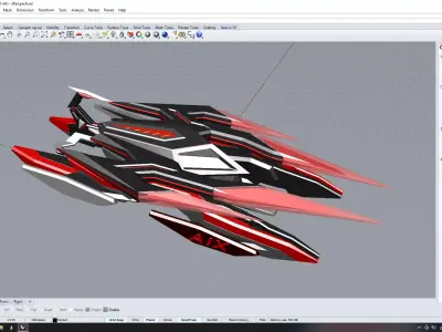 Risk Strom Sci-fi Laser Tank model  3D print model