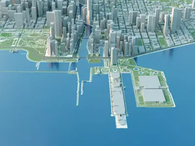 Chicago City 3D Model 3D model