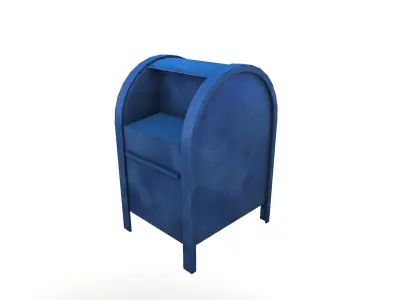 Post Box Low-poly 3D model