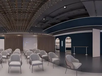 classroom dance Modern 3D model