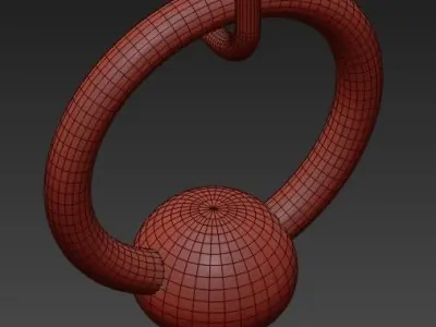 Monroe Collection Gold Chandelier 3D model