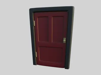 Cartoon Door 11b 3D model