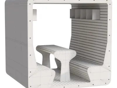 Leaf fall gazebo  3D model