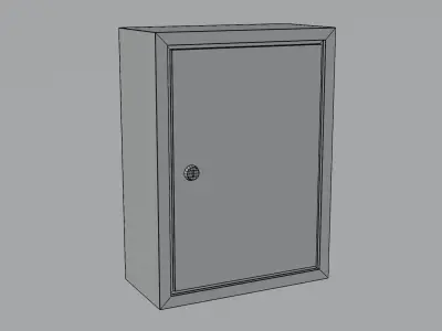 Medicine Wall Cupboard Hospital Free low-poly 3D model