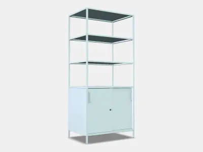 TROTTEN Cabinet with sliding doors 1 Low-poly 3D model