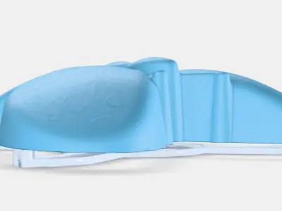 UPPLYST LED wall lamp 3 Low-poly 3D model