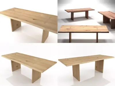 Nua four wood 3D model