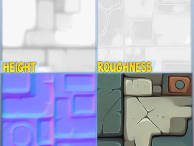 Stylized Wall Seamless Texture Texture 34