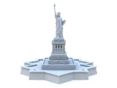 Statue of Liberty 2 Low-poly 3D model