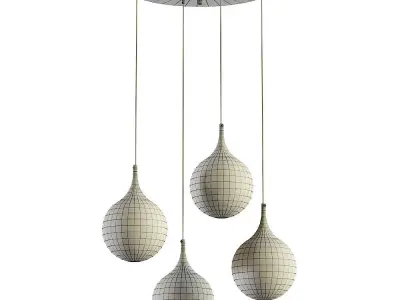 Pendant lamp Maytoni Dewdrop P225-PL-150-N 3D model