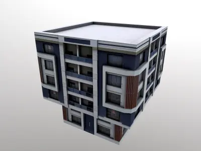 Architectural Building-10 Low-poly 3D model purchase