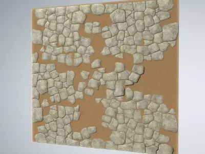 Rock Tiles 3D model