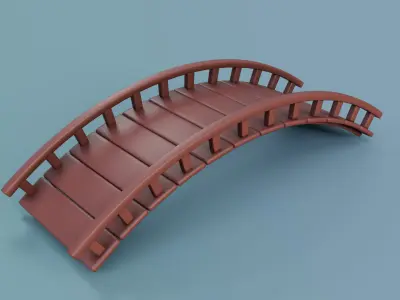 Cartoon Bridges Collection 3D model