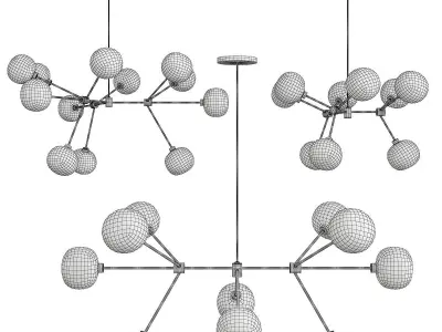 NABILA CHANDELIER Low-poly 3D model