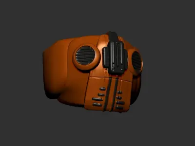 helmet high poly sculpt 3d printable  3D model 152