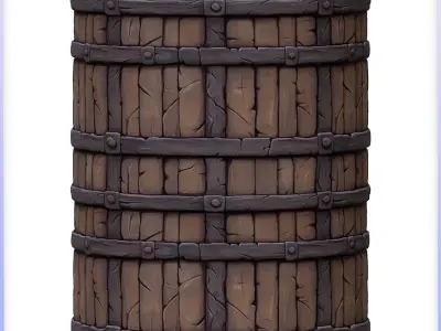 Stylized Wood Seamless Texture Texture 21