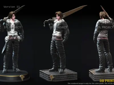 Squall Leonhart 3D print model