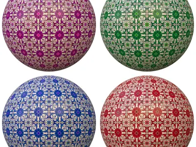 tile patterned 152-seamless-4k-pbr  3D model