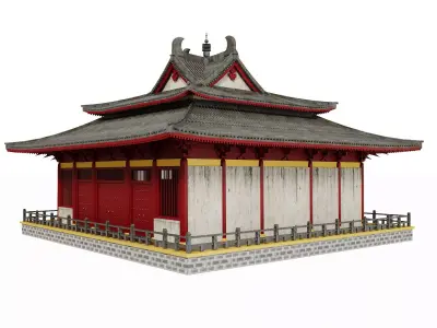 Historic Temple Hall 3D model