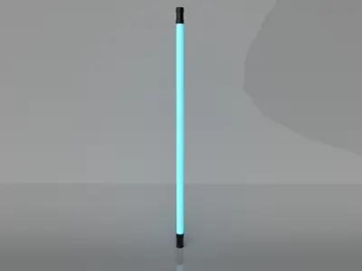 Lights light pole with light Low-poly 3D model