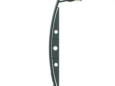 sailing boat lighting pole 3D model