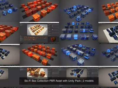 Sic-Fi Box Collection-PBR Asset with Unity Pack
