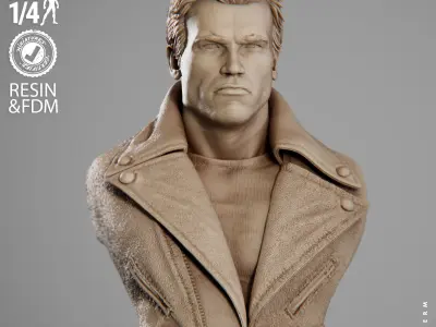 Wicked Movies Terminator Portrait Bust 3D print model