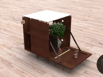 Cubic Table hk Free 3D model