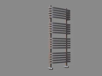 Bathroom Radiator Low-poly 3D model