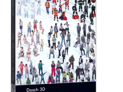 Dosch 3D - Lo-Poly People Vol 2 Low-poly 3D model