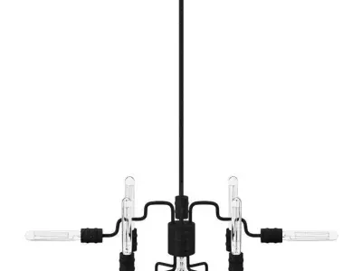 Mao Light Sputnik Modern Linear Chandelier 3D model