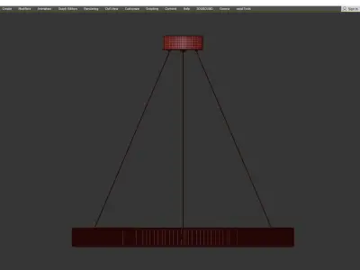 Meyda Chandelier Low-poly 3D model