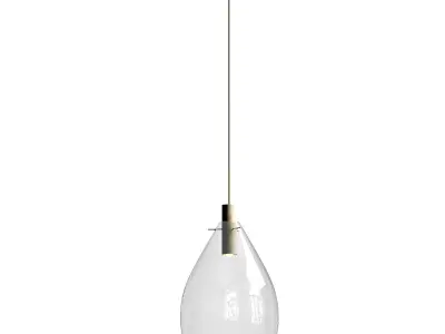 CB2 Calandra Glass Pendant Lamp 3D model