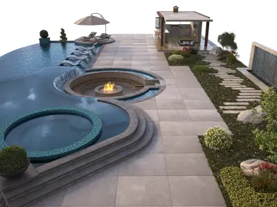 Swimming Pool 12 3D model