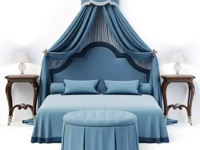 Bed with Canopy 3D model