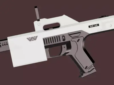 Predator Badlands - SP-19 pulse rifle for cosplay 3D print model