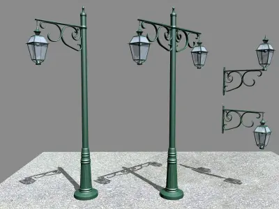 Street Lamps Collection 52 un 3D model