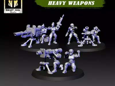 Vanquishers Heavy Weapons 3D print model
