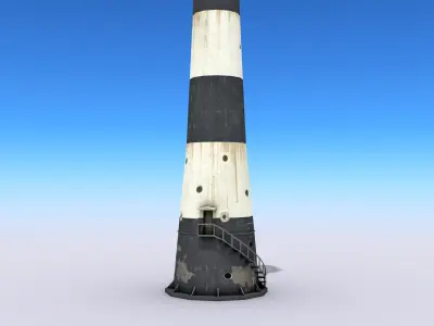Port Canaveral Lighthouse Low-poly 3D model