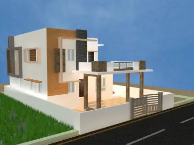 3d Exterior and Floor model of residential homes  3D model