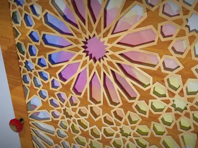 Arabesque Door Free 3D model