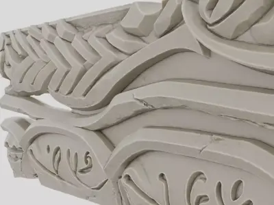 Ancient Fantasy Stone Road Milestone for 3D print 3D model