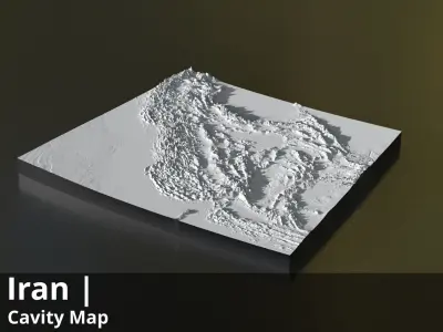 Iran Occlusion Thickness Cavity Curvature Direct 10k  Maps Texture