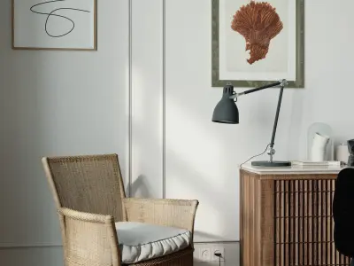 Scandinavian-style interior 3D model